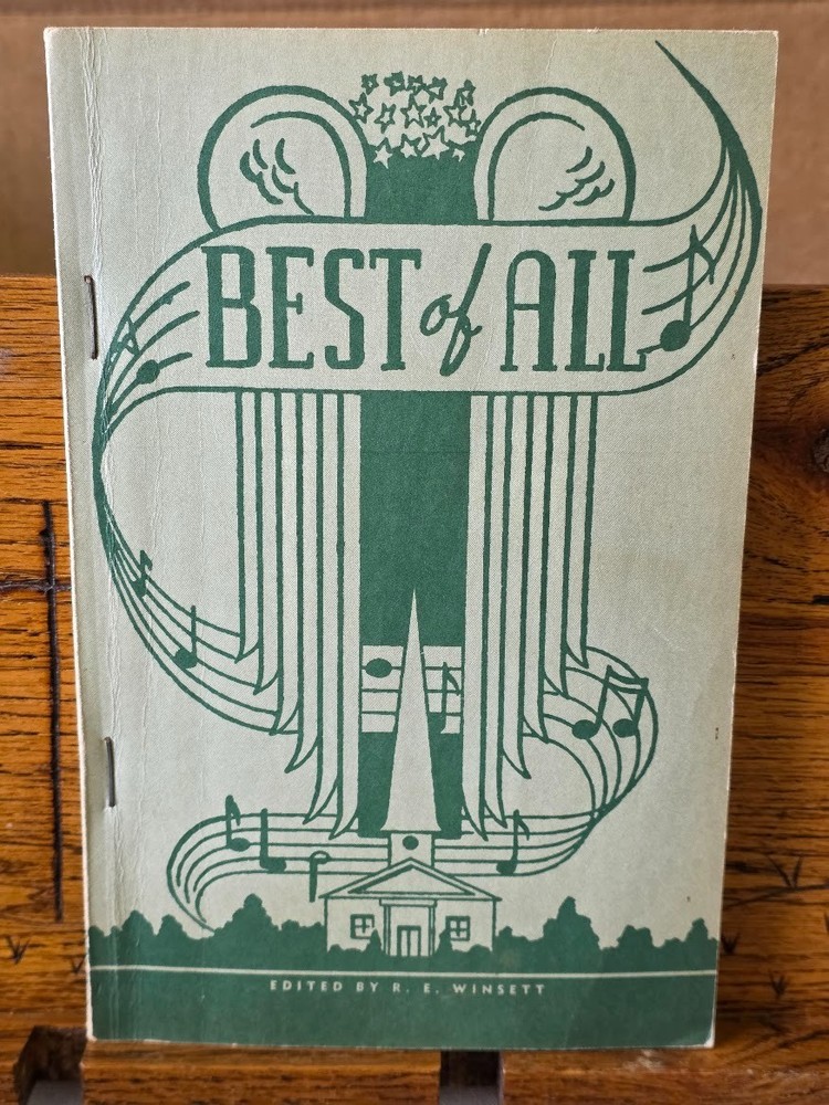 Vintage 1951 Best of All hymn book sheet music great condition