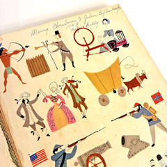 Fireside Book of American Songs Sheet Folk Music Americana Illustrated Vtg 1952