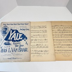 Antique Yale University Sheet Music Lot 1894 1901 Yale Boola Two-Step
