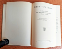 Lot of 2 First Year Music & Junior Songs by Hollis Dann Vintage Books 1914-1918