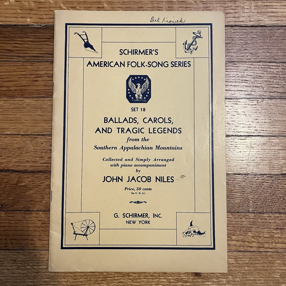 Schirmer&rsquo;s American Folk Song Series Set 18 Ballads Carols Southern Appalachia