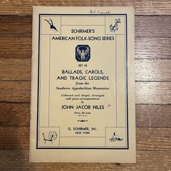 Schirmer&rsquo;s American Folk Song Series Set 18 Ballads Carols Southern Appalachia