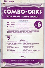 Group of 7 Combo-Ork music books from 1950&rsquo;s