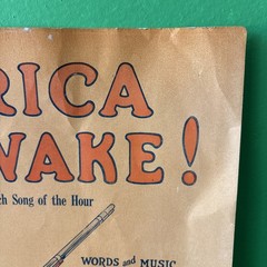 AMERICA AWAKE SHEET MUSIC GEORGE CLINTON BAKER LIBERTY SANTA BARBARA CA USA