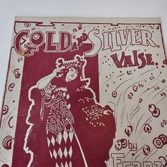 vintage sheet music « GOLD and SILVER VALSE » by FRANZ LEHAR 1932