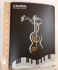 NEW, Sheet Music Folder Binder black 40 sleeve 8.5×11 A4 80-page capacity Cahaya