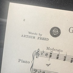Good Morning from Singing in the Rain Piano Voice Sheet Music Freed Brown 1939