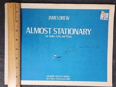 James Drew – Almost Stationary for Violin, Cello and Piano – Score