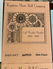 Lot Of 8 Piano Music Roll Catalogs, Pamphlets & Collecting Guide. Q.R.S. Player