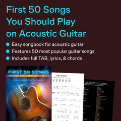 First 50 Songs You Should Play on Acoustic Guitar | Songbook for Beginners | Eas
