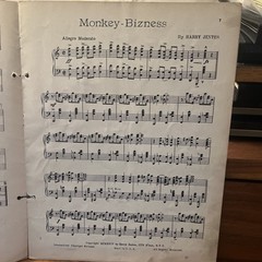 HARRY JENTES Novelty Piano Solo Folio RAG O RHYTHM 1924 Rare Self Published