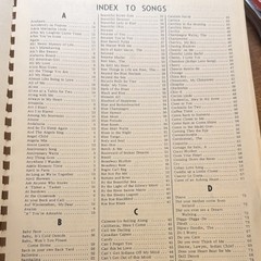 Volume 1 Antique Song Book, Fake book with Over 1,000 Songs