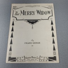 The Merry Widow Vocal Sheet Music Franz Lehar Morris Music