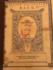 Bach Eight Short Preludes and Fugues Sheet Music Pipe Organ Theodore Presser