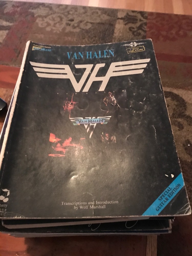 VAN HALEN Self Titled Guitar Tab Song Book 1990 Authorized Ed Cherry Lane Music
