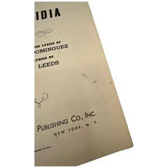 Perfidia 1941 Vintage Sheet Music Alberto Dominguez Milton Leeds Spanish English
