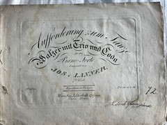 Lanner Joseph Aufforderung Zum Tanz Diabelli Sheet Music SLösch Wien Engraving