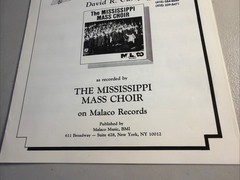 Near the Cross Sheet Music By David Curry – The Mississippi Mass Choir – 1989