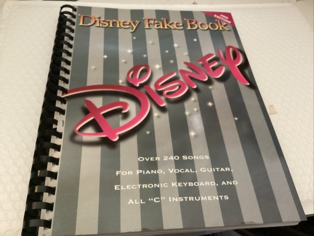Walt Disney Fake Book over 240 songs spiral bound sheet music song book 2nd ed.