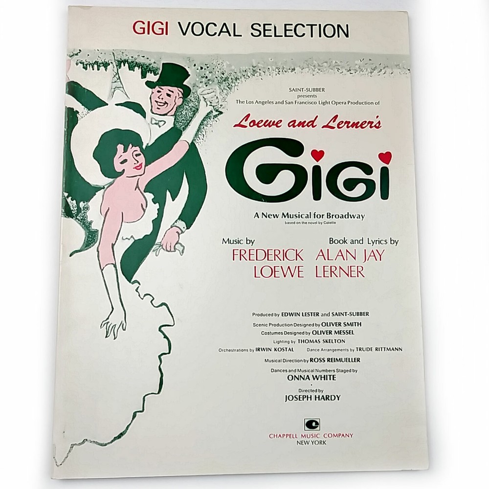 1973 GiGi Vocal Selections From PB Loewe & Lerner 56 Pages