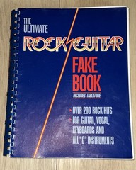 The Ultimate Rock Guitar Fake Book w Tablature Hal Leonard Spiral Bound 1988