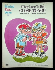 Sheet Music CLOSE TO YOU by Hal David & Burt Bacharach ©1970