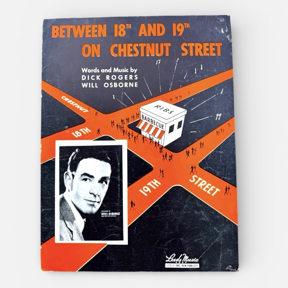 Between 18th and 19th on Chestnut Street Sheet Music Will Osborne Swing Era 1939