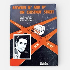Between 18th and 19th on Chestnut Street Sheet Music Will Osborne Swing Era 1939