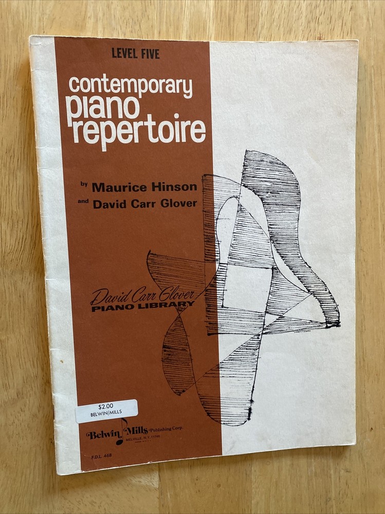 Contemporary Piano Repertoire Level Five 5 David Carr Glover Vintage