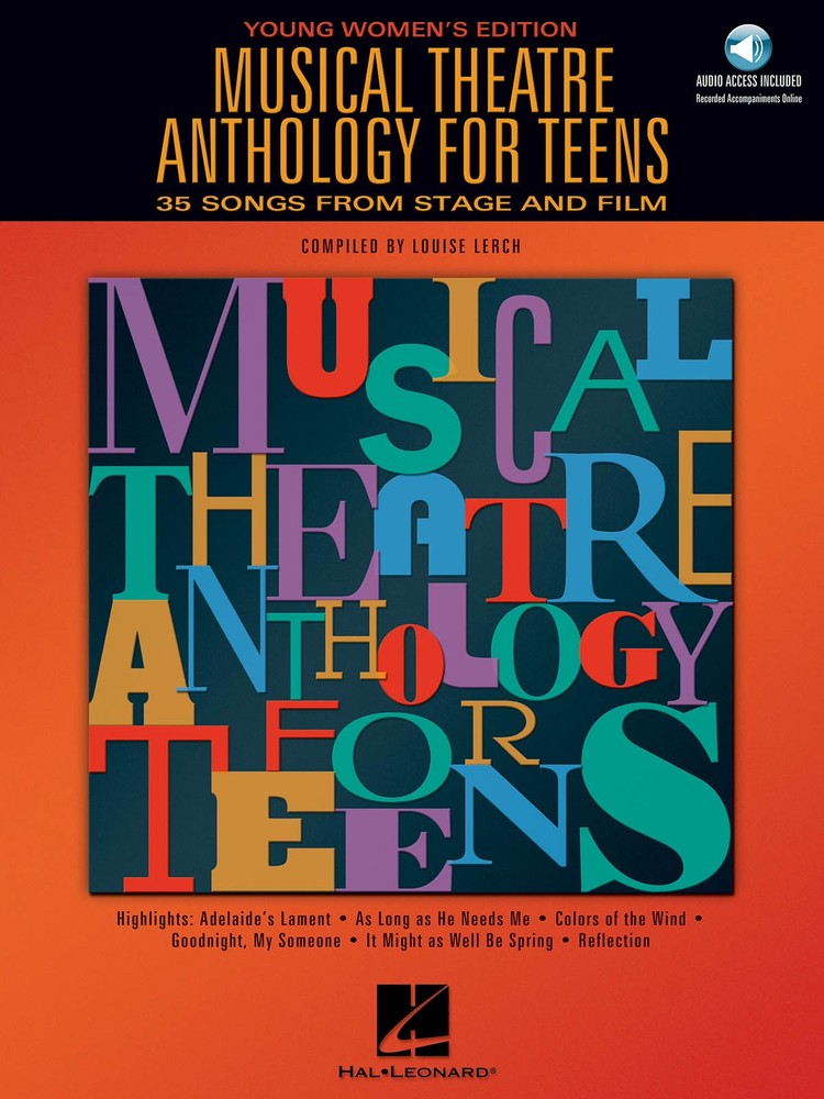 Musical Theatre Anthology Teens Women Vocal Piano Sheet Music Book Online Audio