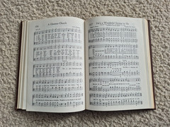 SONGS OF THE SANCTUARY, Haldor Lillenas hardback hymnal songbook 1950s vintage