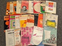 Huge Lot of 22 Vintage Chord Organ songbooks & Sheet Music 50s-70s piano vocals