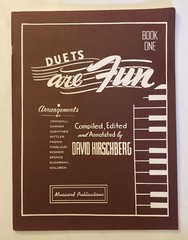 Vintage 1948 Duets Are Fun Book One by David Hirschberg, Musicord PublicationsNY