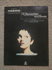 I&rsquo;ll Remember from With Honors 1978 Sheet Music Madonna Ciccone Patrick Leonard