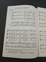 EARLY ONE MORNING (OLD ENGLISH FOLK SONG) BY TOM SCOTT SHEET MUSIC SHAWNEE PRESS