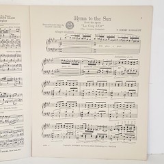 Antique 1924 Hymn To The Sun Sheet Music by N Rimsky Korsakoff from Le Coq D&rsquo;or