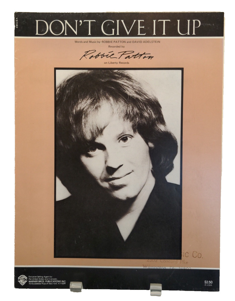 Don&rsquo;t Give It Up Sheet Music Robbie Patton Piano Vocals Guitar 80s Pop Rock F1AC