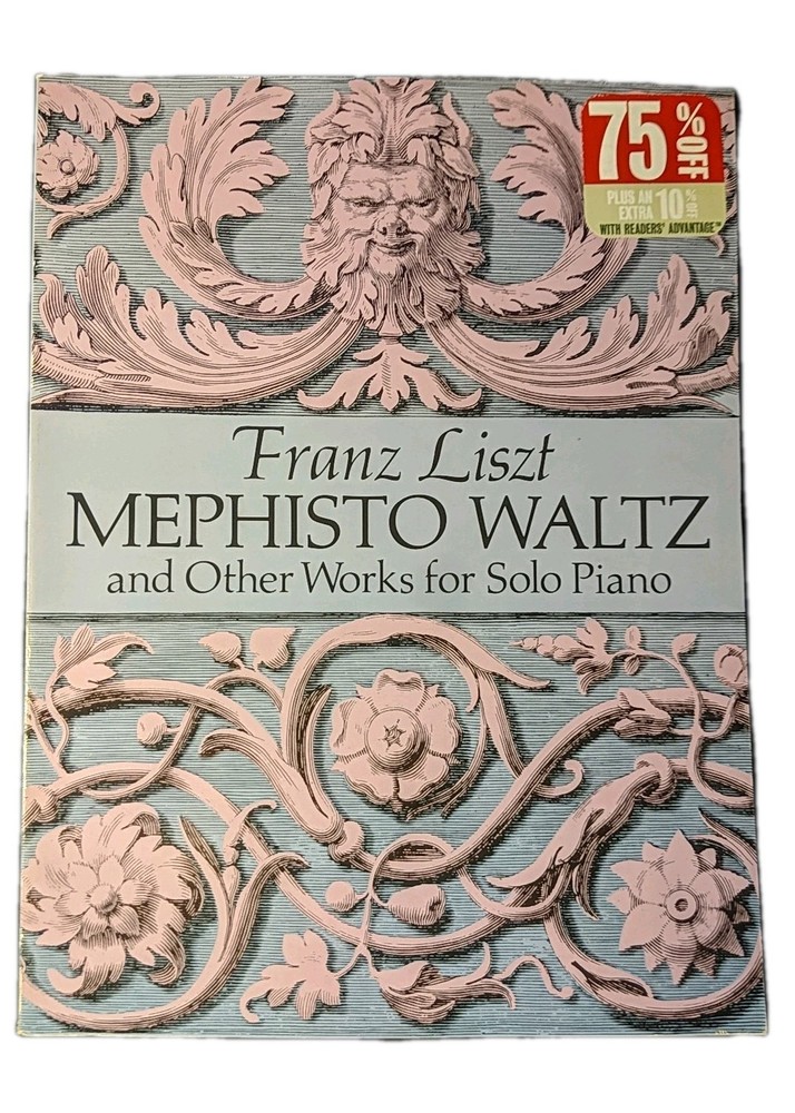 Franz Liszt Mephisto Waltz Other Works for Solo Piano Sheet Music Book Classical
