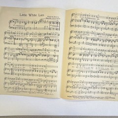 Bregman Vocco Conn Little White Lies Pop Sheet Music Piano/Vocal Intermediate