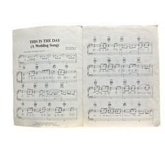 Scott Wesley Brown 1978 This Is The Day (A Wedding Song) Sheet Music Vintage