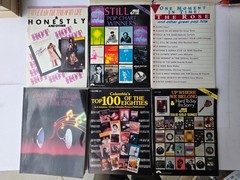 Lot 27 Vintage 1980s Pop Piano Vocal Guitar Sheet Music Songbooks 80&rsquo;s Pop ROCK