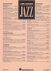 Lee Evans Arranges JAZZ GIANTS – Second Edition – 1989 Hal Leonard / HL00240254