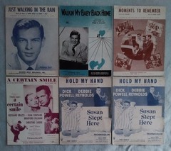 Vintage Sheet Music 36 pc Mixed Lot 1950s 1960s 1970s Movie Themes Popular Songs