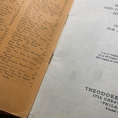 Vintage Theodore Presser Favorite Songs Of The People Vocal Songbook 1927 USA