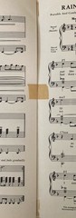 Vintage 1969 “Raindrops Keep Fallin’ On My Head” Sheet Music/Organ & Voice