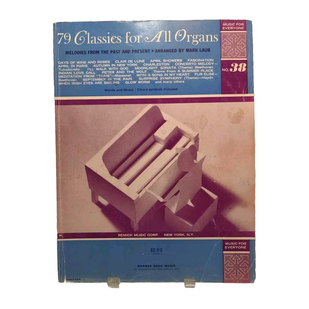 79 Classics For All Organs Sheet Music Song Book Easy Listening M14