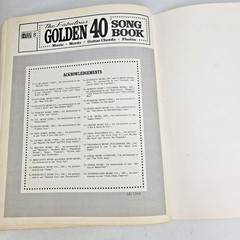 The Fabulous Golden 40 Song Book Piano Vocal Guitar Pop Music Photos Vintage