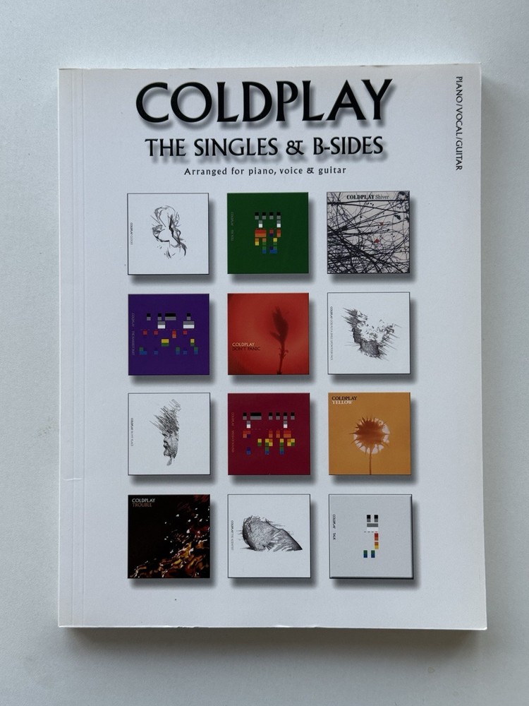 Coldplay The Singles & B-Sides Piano Voice Guitar Sheet Music Songbook