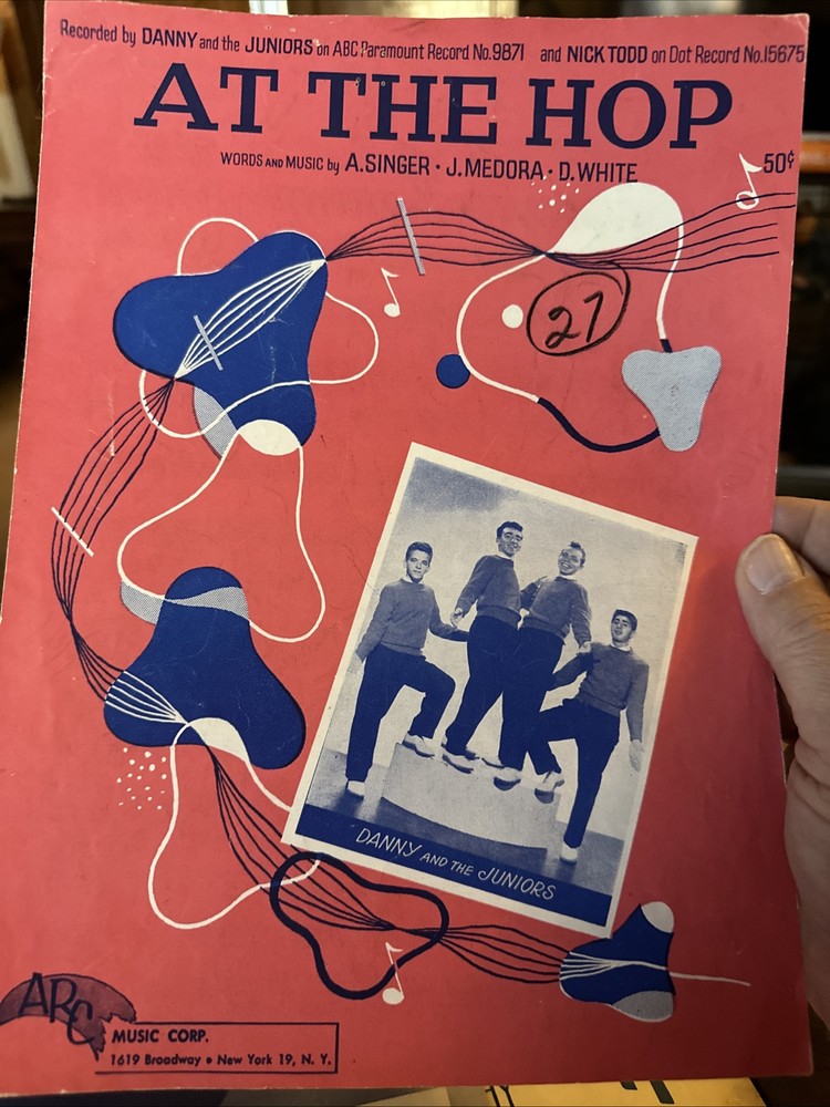 M 9×12 3-pack of Popular Sheet Music 1950s