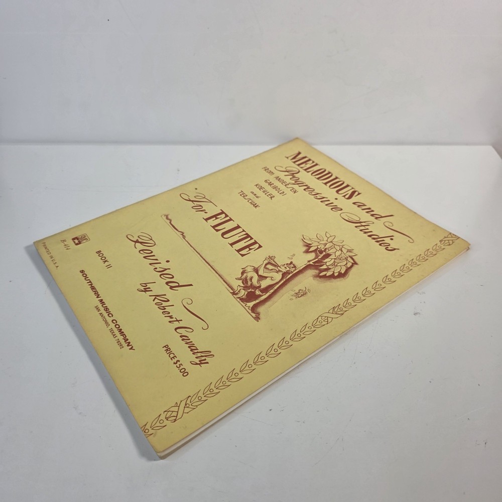 Melodious and Progressive Studies Book II Flute Sheet Music B 414 Cavally USA